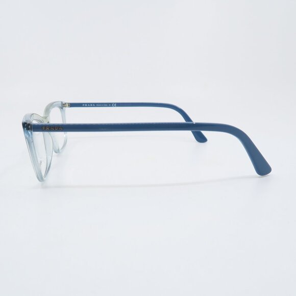 Prada VPR 10V 325-1O1 54mm Clear Blue/Blue Rectangle New Women's Eyeglasses. - Picture 8 of 10